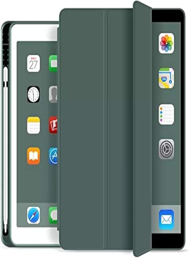 Cover for Apple iPad 10.2 inch/iPad 7th 10.2 inch with Pen Holder - Pine Green